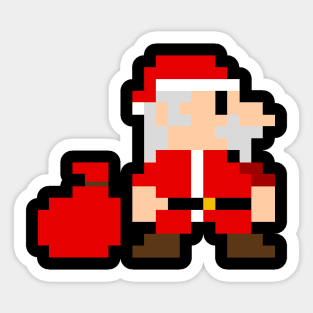 8 Bit Santa Sticker